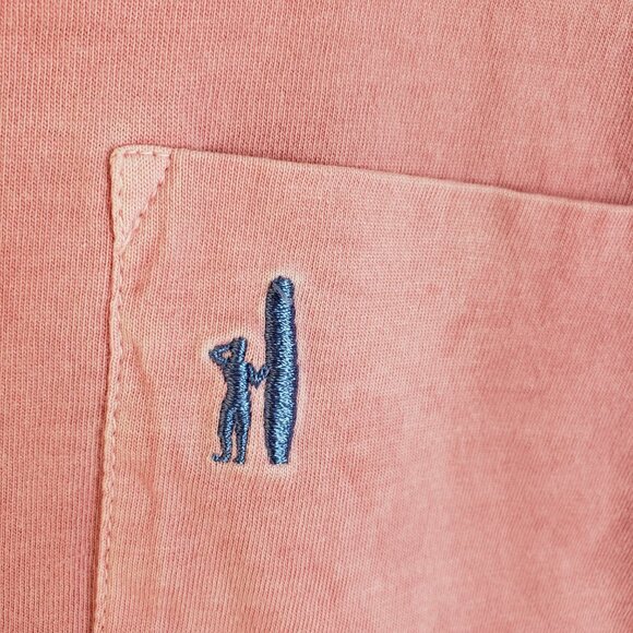 Johnnie-O Dale T-shirt Malibu Red/ Pink Short Sleeve size XL Distressed Tie-Dye - Picture 5 of 15